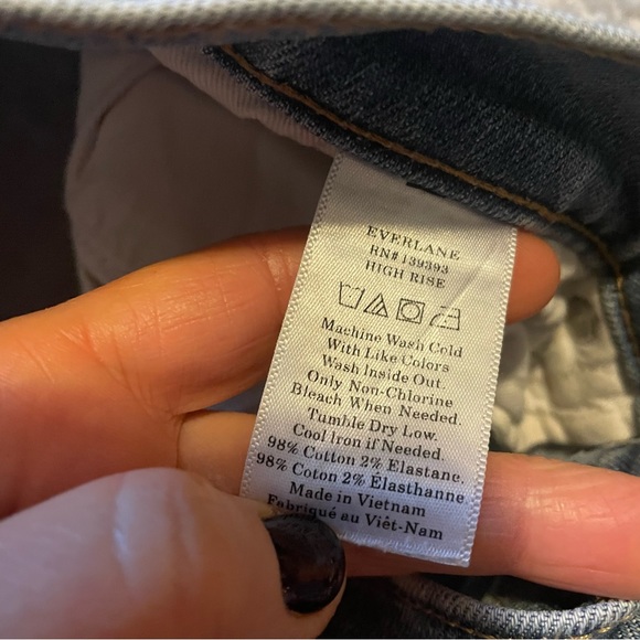 EVERLANE Women's 29 High Rise Ankle Light Wash Denim Jeans - Picture 6 of 6